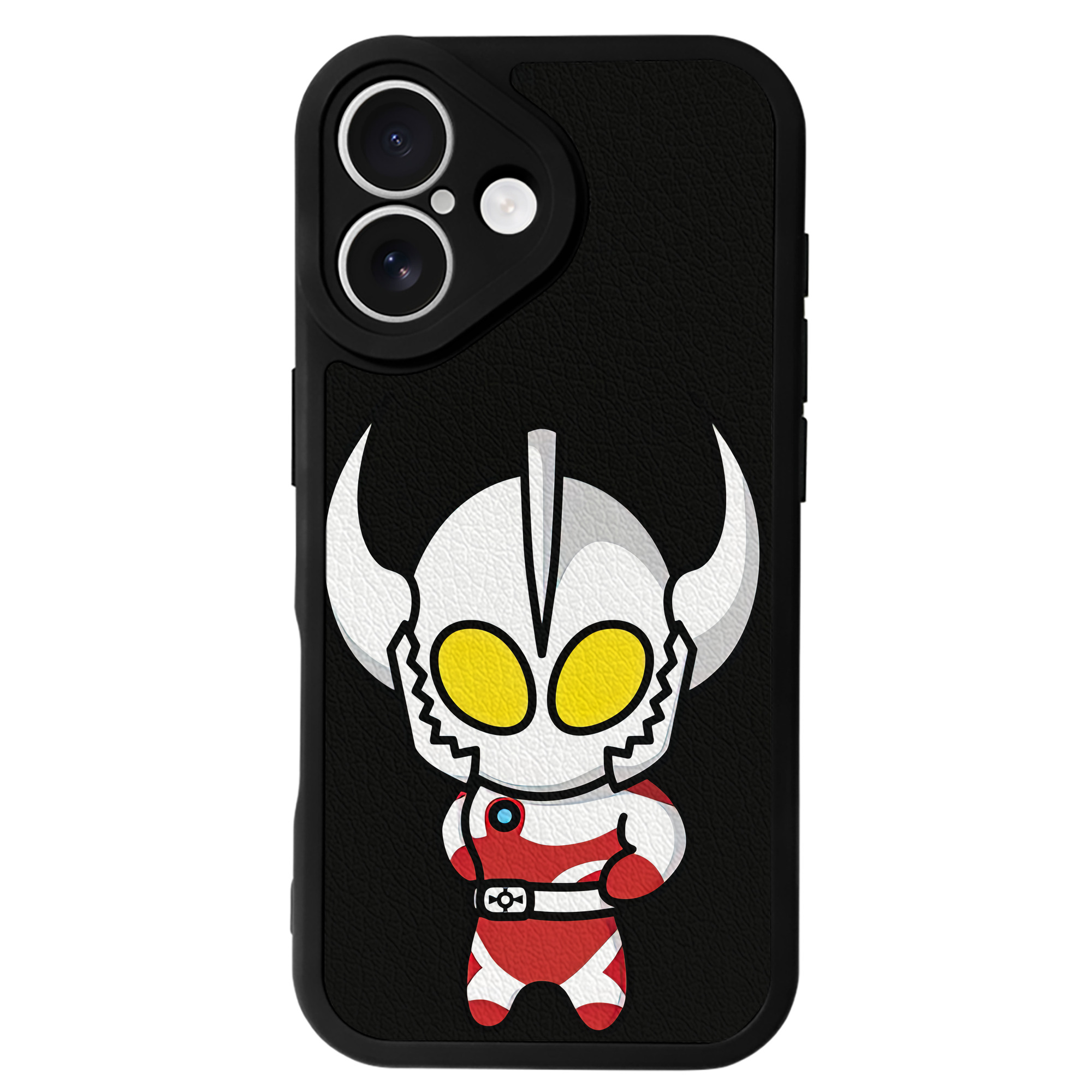 （画像用） ウルトラマン Ultraman 【iPhone 16シリーズ対応】シリコンスマホケース（レザー調） 材質：シリコン